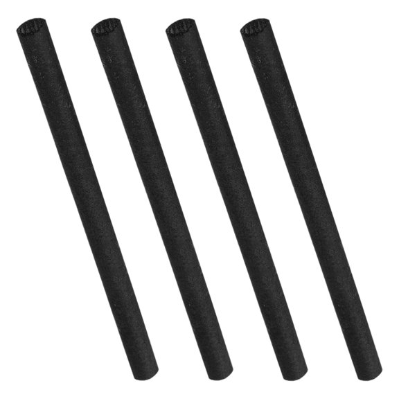 Nicehomfit 4Pcs Black Graphite Rods High Conductivity Heat Resistant for Electrochemical Experiments