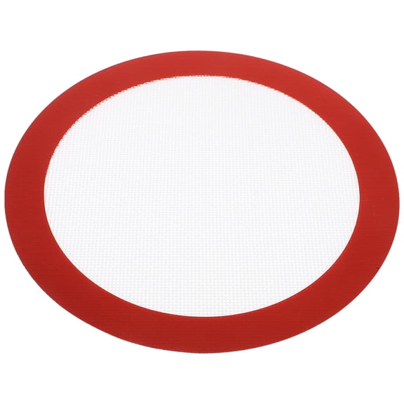 Nicehomfit Heat Resistant Khaki Round Silicone Baking Sheet Non Stick for Home Baking