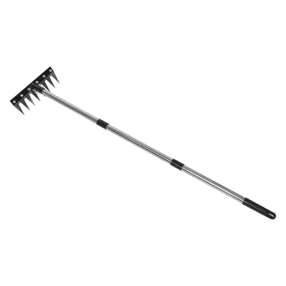 Nicehomfit Heavy Duty Metal Garden Hoe with Adjustable Handle for Easy Soil Cultivating and Weed Removal