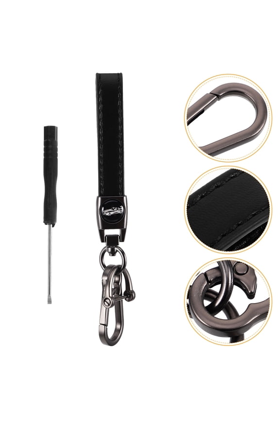 Hidden Key Holder For Keychain Black Metal 1Set For Luxury Cars
