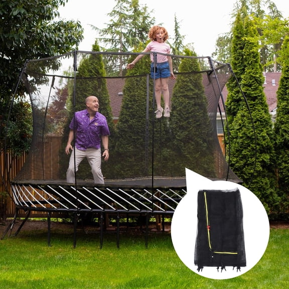 Nicehomfit Black Trampoline Safety Netting Replacement with Easy Installation