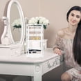 Store Rack Transparent Png Nicehomfit Innovative Rotating Earring Display Rack - Transparent ABS ...