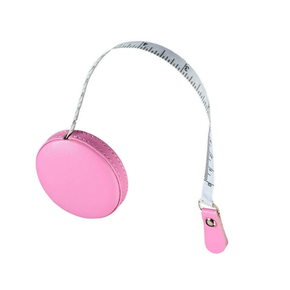 Nicehomfit Lightweight Pink Tape Measure with PU Case Retractable Flexible Ruler for Measuring