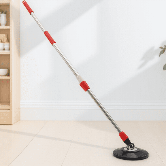 Nicehomfit Lightweight Stainless Steel Mop Pole with Rotating Handle for Effective Home Use