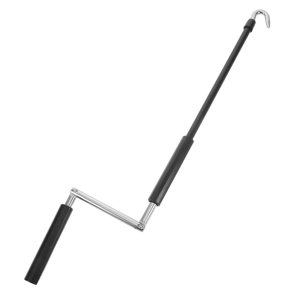 Nicehomfit Manual Canopy Crank Wand for Patio and Rv Awning Easy Operation Black Outdoor Shade Rod