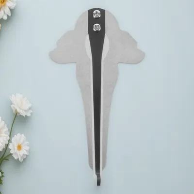 Nicehomfit Plated Silver Jaw Harp Ethnic Mouth Musical Instrument for Relaxation