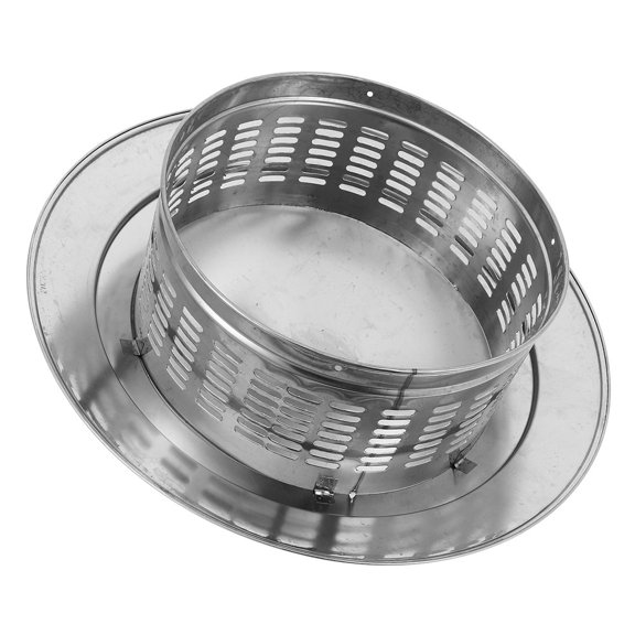 Nicehomfit Metal Roof Chimney Cap Plated Silver Stainless Steel with Umbrella Vent Cover for Safe Exhaust