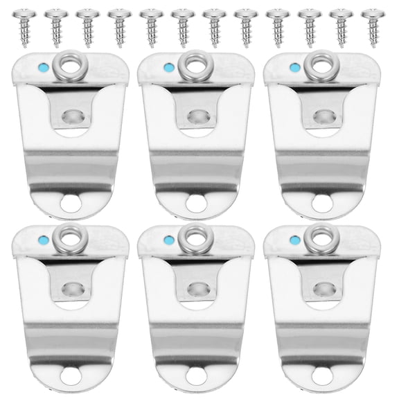 Nicehomfit Mic Holder for Car 6Pcs Simple Design Stainless Steel Microphone Clips