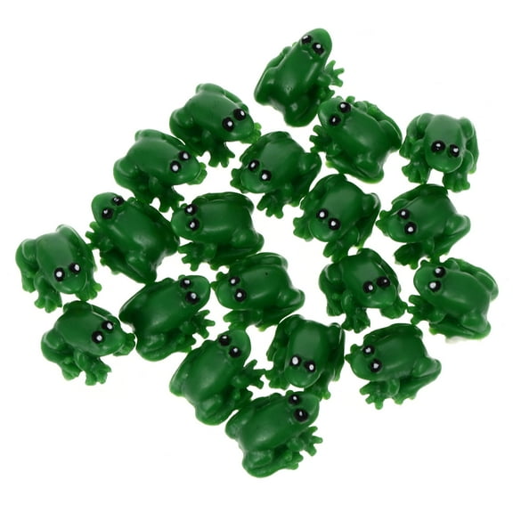 Nicehomfit Microscape Mini Sculpture Resin Frogs Ornaments Resin 20Pcs