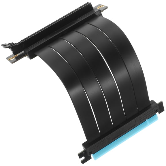 Nicehomfit Pci-E Extension Port Adapter Cable Black Compatible with All Graphics Cards and Soft Wire