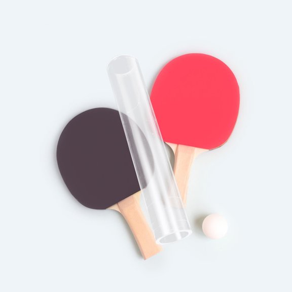 Nicehomfit White Plastic Ping Pong Paddle Rubber Roller Tool for Easy Replacement and Protection