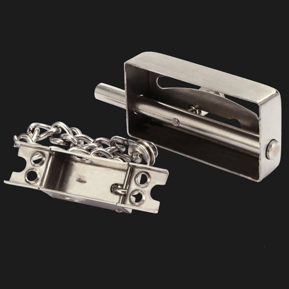 Nicehomfit Plated Silver Door Lock Chain with Sturdy Iron Material for Home Security and Anti-Theft Protection