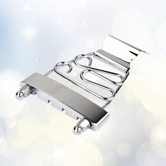Nicehomfit Plated Silver Ga421 Guitar Tailpiece Compatible with 4 String Bass Guitar Parts