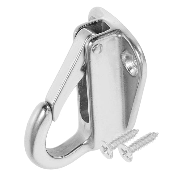 Nicehomfit Plated Silver Marine Grade Stainless Steel Hook for Boat Hanger and Mooring Line Attachment