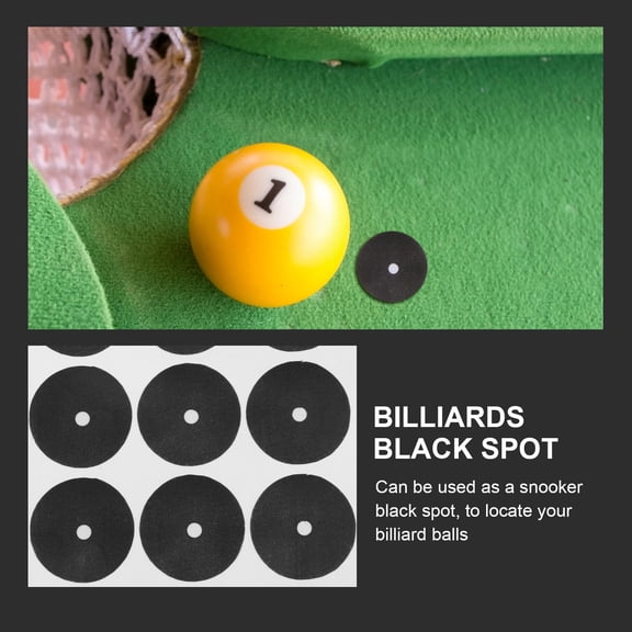 Nicehomfit Pool Table Black Marker Dots Self Adhesive Billiard Table Position Stickers