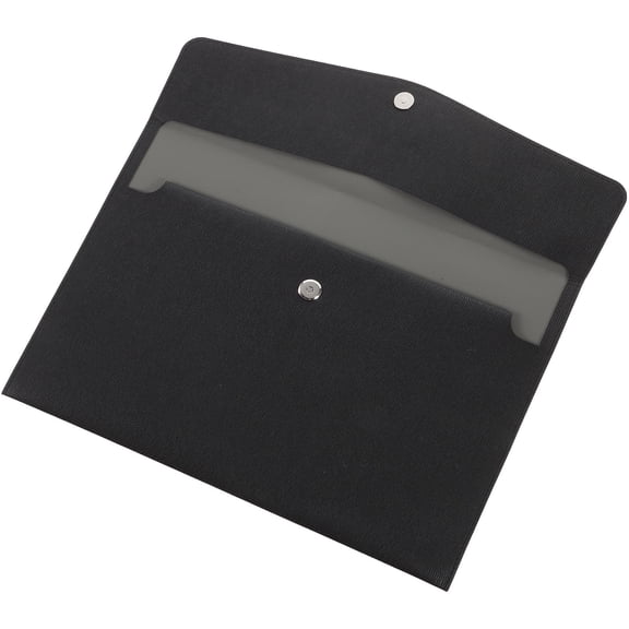 Nicehomfit Office File Folder Black with Snap Closure for Organized Storage