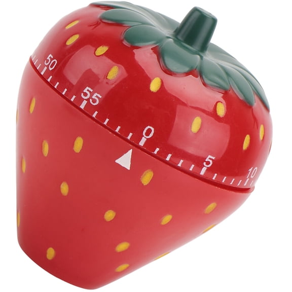 Nicehomfit Practical Mechanical Kitchen Timer Red Fruit Shape for Household Cooking Tasks