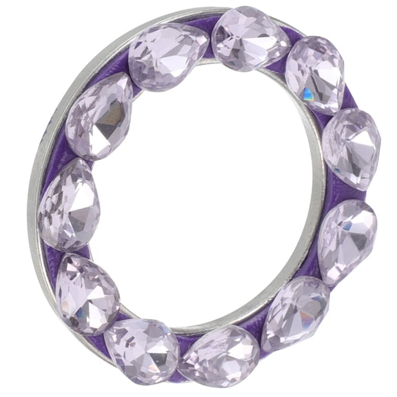 Nicehomfit Push Start Accessories Lavender Rhinestone Bling Engine Start Button Decorative Cover