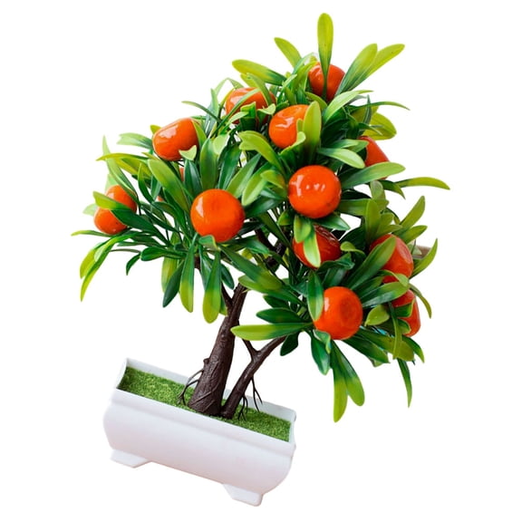 Nicehomfit Artificial Orange Tree Multi-Color Plastic Faux Fruit for Home Office Decor