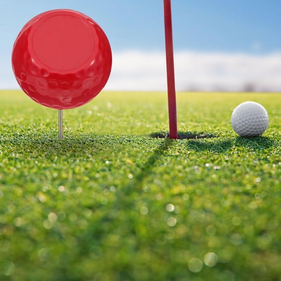 Nicehomfit Red Lightweight Golf Tee Marker Durable Plastic Golf Ball Position Tool