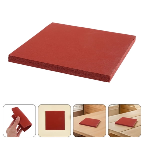 Nicehomfit Chocolate Silicone Heat Resistant Flat Iron Pad Mat for DIY Crafts with Even Pressure