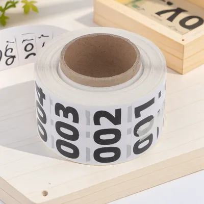 Nicehomfit Self Adhesive Number Labels White for Electric Panel and Inventory Organization