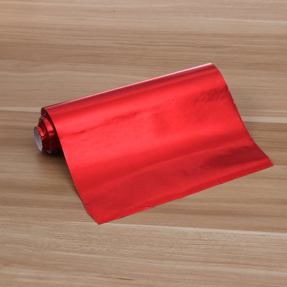 Nicehomfit Self Adhesive Red Car Wrap Film Electroplating Reflective Vinyl Sticker Easy to Apply