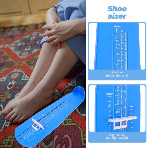 Nicehomfit Shoe Measurement Device for Home Use and Shoe Store Use ABS Blue 1Pcs Foot Sizer Measuring Device