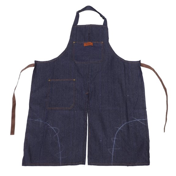 Nicehomfit Sleeveless Denim Apron with Multiple Pockets for Home Pottery and Painting