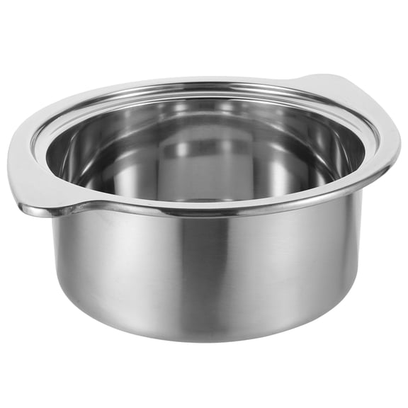 Nicehomfit Small Cooking Pot Silver Stainless Steel for Making Soup and Hot Pot 1Pcs