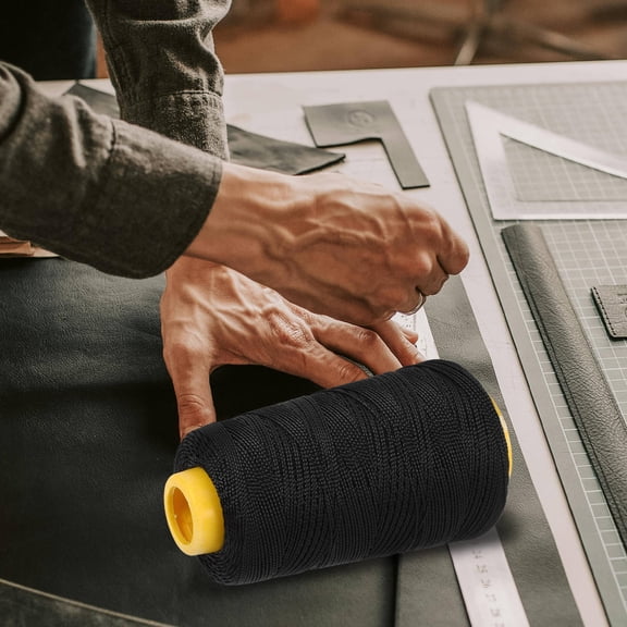Nicehomfit Fade Resistant Black Nylon Thread for Sewing Quilting and Repairs