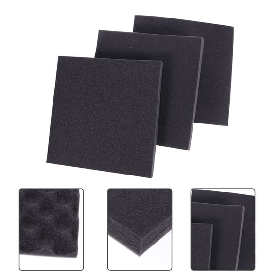 Nicehomfit Sound Blocking Panels Black Thick Acoustic Cotton for Wall Ceiling Noise Reduction