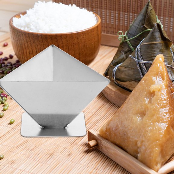 Nicehomfit Stainless Steel Pyramid Mold for Rice Zongzi Mold for Home Use 1Pack