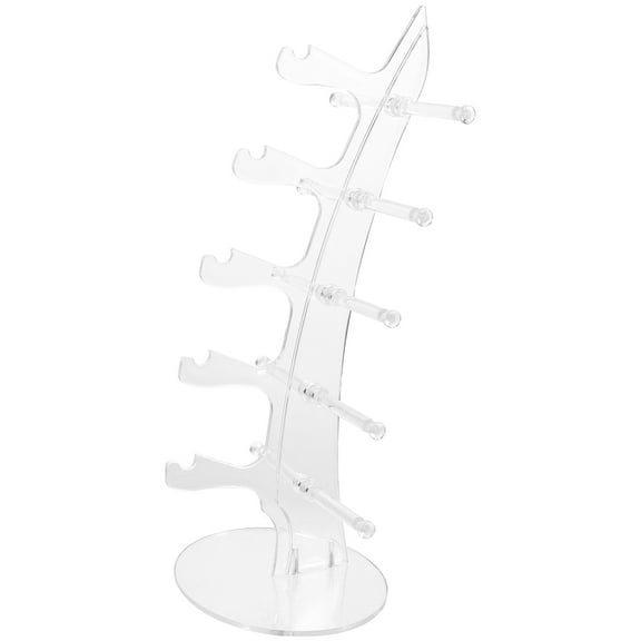 Nicehomfit Acrylic Glasses Stand Riser Transparent Multi Tier Organizer for Sunglasses and Eyeglasses Storage