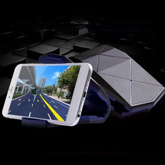 Nicehomfit Universal Black Car Phone Clip with Reusable Gel Pad for Dashboard and Flat Surfaces