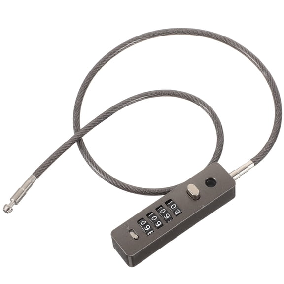 Nicehomfit Versatile Grey Combination Cable Lock with 4 Digit Code for Luggage and Equipment Safety