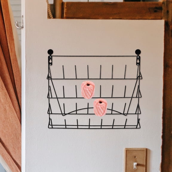 Nicehomfit Versatile Wall Mug Rack Iron Storage Organizer for Coffee and Laboratory Use