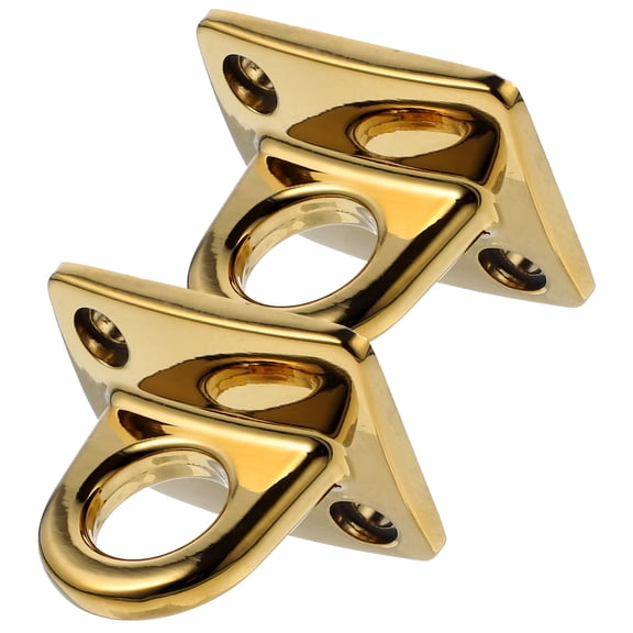 Nicehomfit 2Pcs Metal Wall Hanging Hook for Guardrail Rope Golden Color Sturdy and Easy to Use
