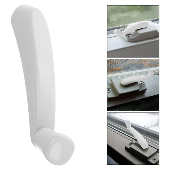 Nicehomfit White Car Window Crank Handle Metal Replacement for Manual Auto Window Use