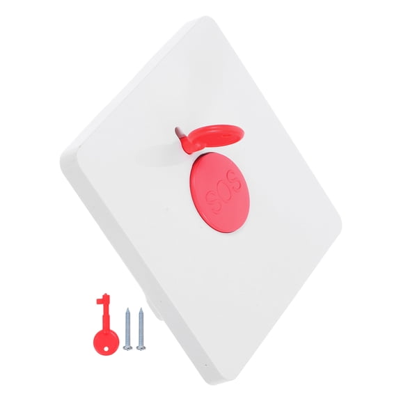 Nicehomfit White Fire Emergency Reset Switch with Alarm Call Button for Car Use Easy Manual Operation