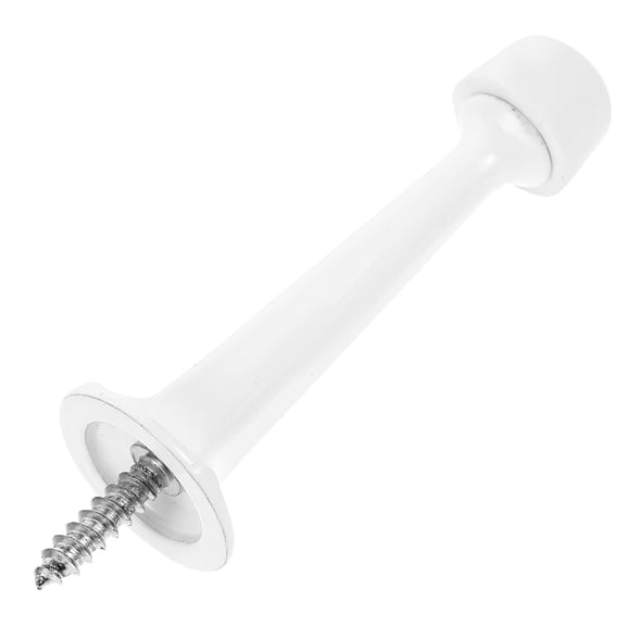 Nicehomfit White Wall Mounted Door Stopper with Strong Rubber and Zinc Alloy Protects Walls from Door Impact