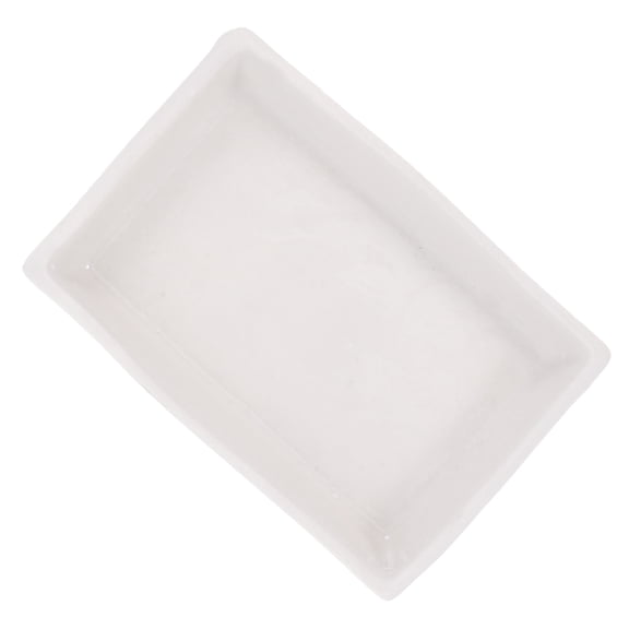 Nicehomfit porcelain tray High Temperature Resistant Rectangular Durable Tray for Laboratory Use 1 Piece