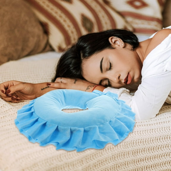 Nicehomfit Blue Massage Pillow for Beauty Salon Spa with Stable Skin Friendly Material