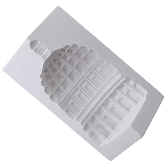 Nicehomfit Unique White Architecture Statue for Office and Home Decoration