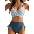 thumbnail image 1 of NICELF High Waisted Bikini Sets for Women, Tummy Control 2 Piece Swimsuit for Women Sexy, Cute Modest Womens Bathing Suits 2026 with Crisscross Tie Back, 1 of 6