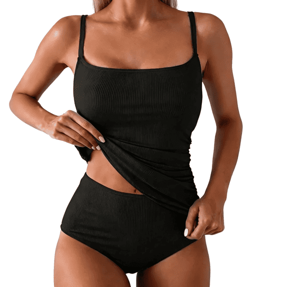 Nicelf Tankini Swimsuits for Women, Tummy Control Bathing Suit for Women Full Coverage, Sexy Two Piece Swimsuit for Women Trendy 2026 Summer for Pool Party Beach Holiday