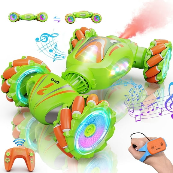 Nicella RC Stunt Car Remote Control Cars for Boys Girls 8-12, Gesture Sensing RC Drift Toy Cars, 4WD Double Sided Controlled Car, Christmas Birthday Gift for Kids