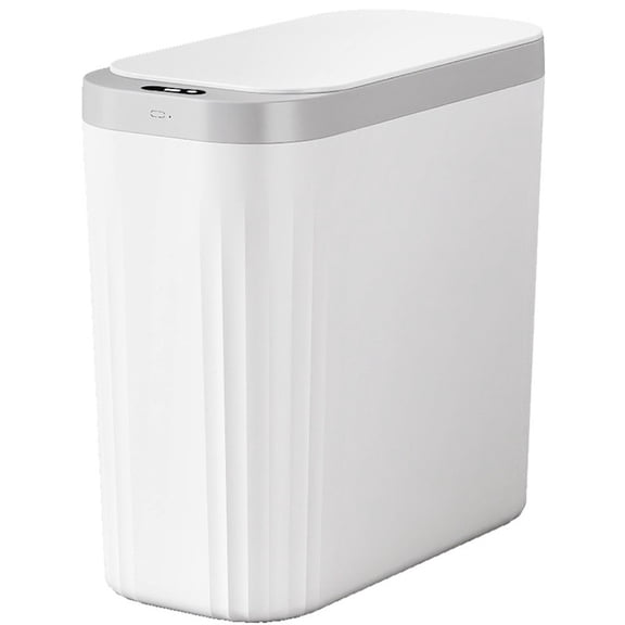 Niceminiwall 13 Gallon Slim Smart Trash Can with Sensor Lid Waterproof for Small Bathrooms