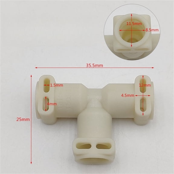 Niceminiwall 1pcs Coffee Machine Connector Two-way Three-way Interface Electromagnetic Valve Connector Water Pipe Adapter Accessories Three-way B