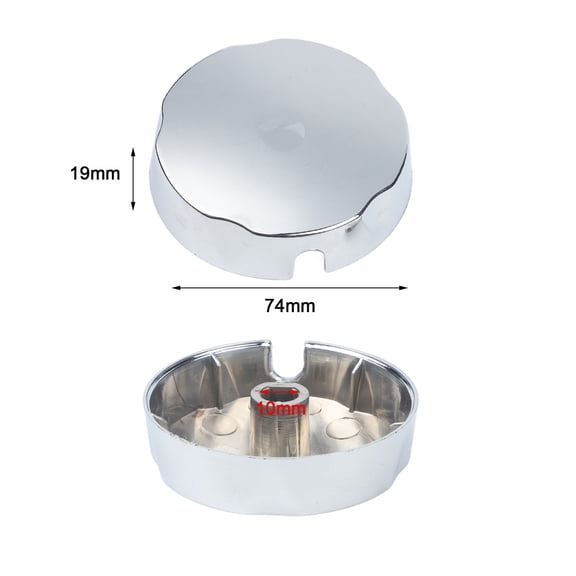 Niceminiwall Bathtub Control Knob Chrome Plated for Durability Easy Screw On Installation Fits Most Standard Overflow Systems